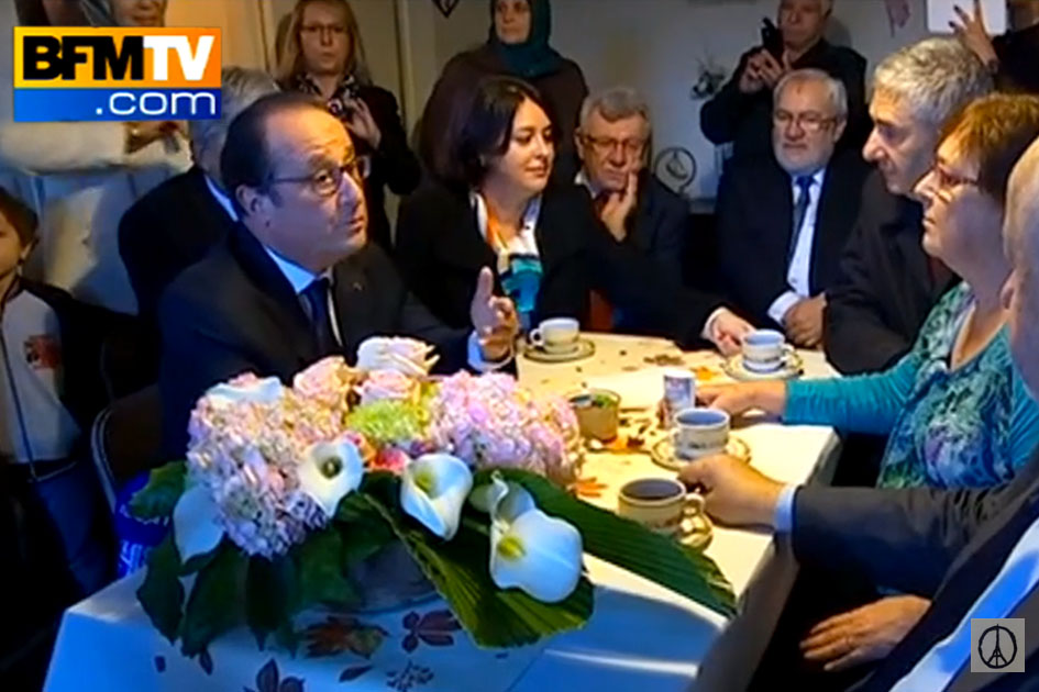 Hollande chez Lucette Vandoeuvre 29 octobre 2015